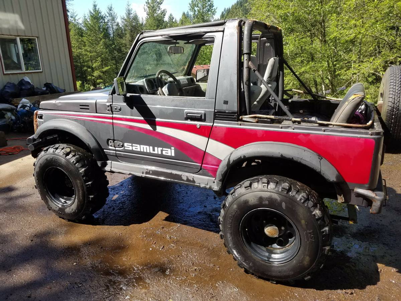 Illustration for article titled For $2,500, Could This Rotary-Powered 1987 Suzuki Samurai Make You Sam I Am?